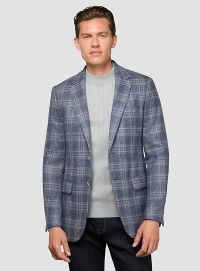 Blue Plaid Sport Jacket