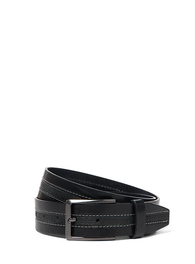 Textured Details Black Belt