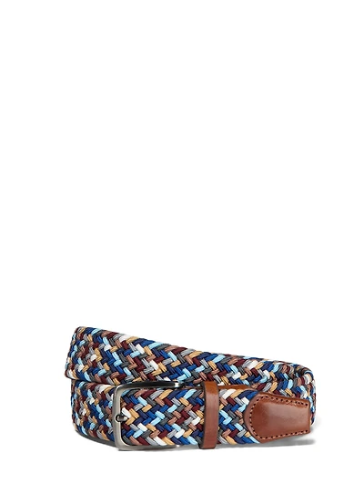 Ceinture tressée multicolore