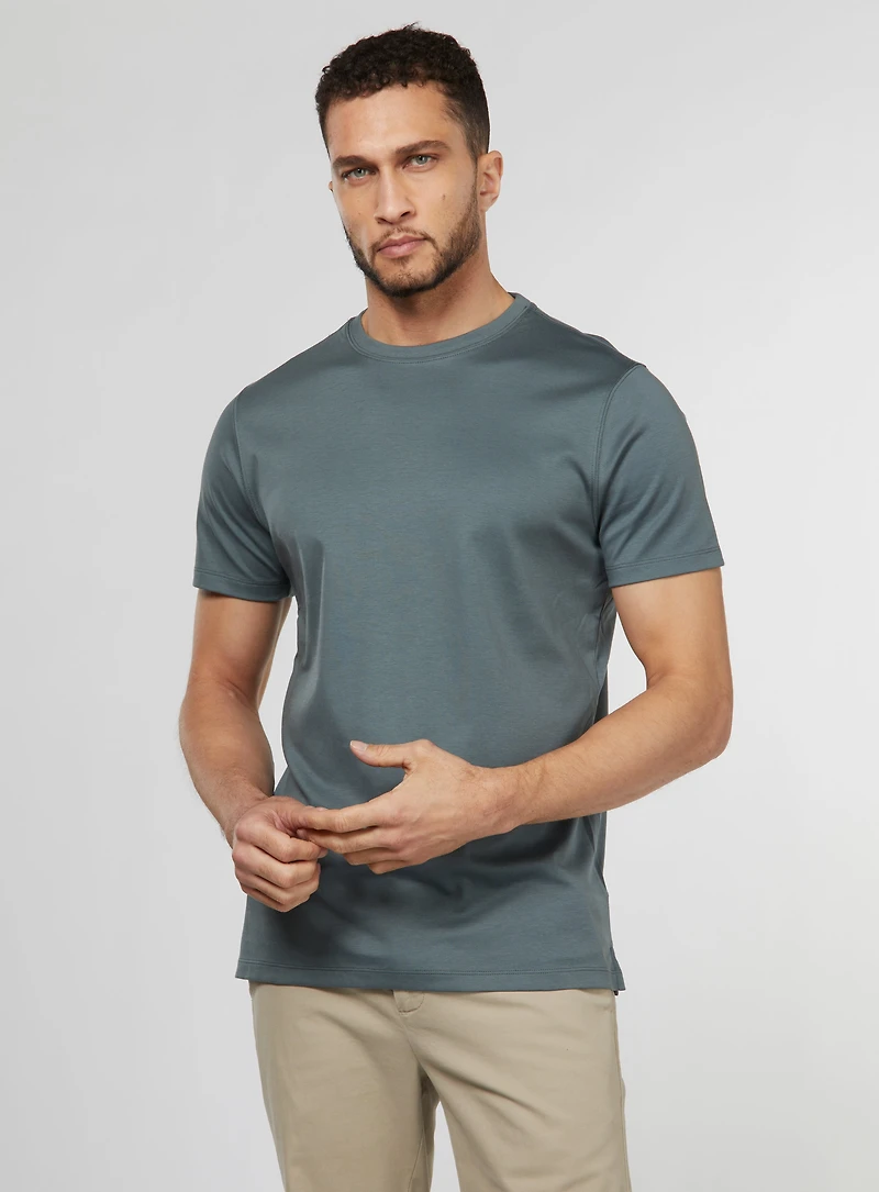 Pima Cotton Crew Neck T-Shirt