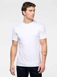 T-shirt col rond en coton pima