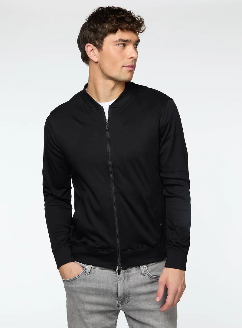 Cardigan à col baseball