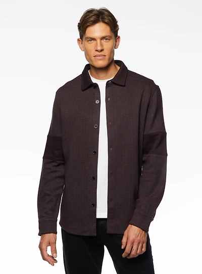 Surchemise 'White' avec détails aux coudes