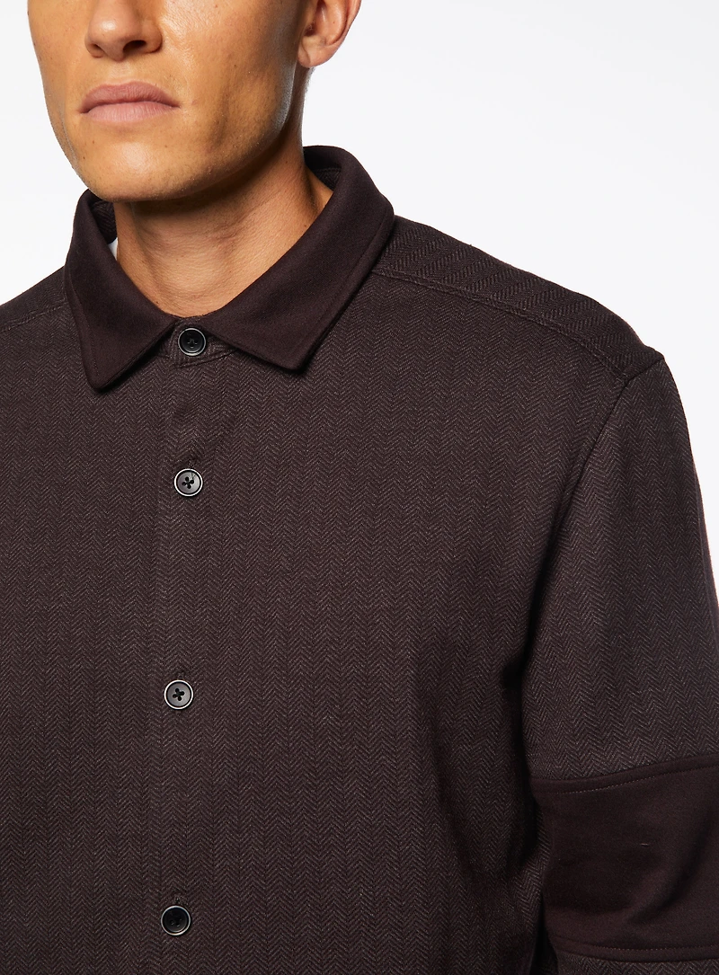 Elbow Detailed 'White' Overshirt