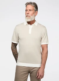 Polo à micro rayures