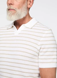 Polo en tricot à rayures