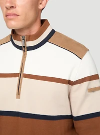 Tan Striped Sweater