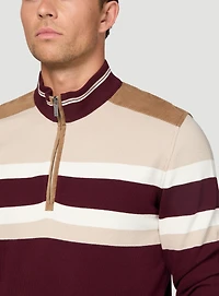 Burgundy Striped Sweater