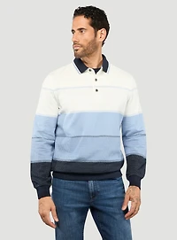 Striped Polo Sweater