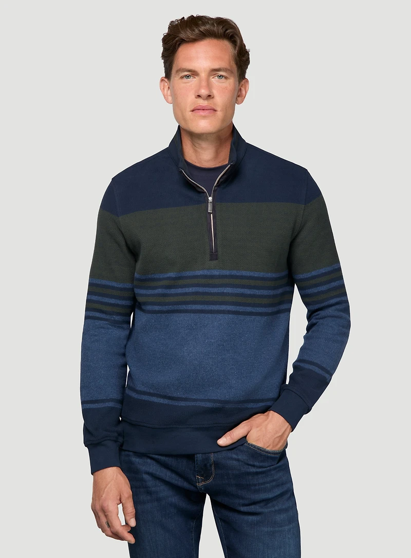 Green Striped Sweater