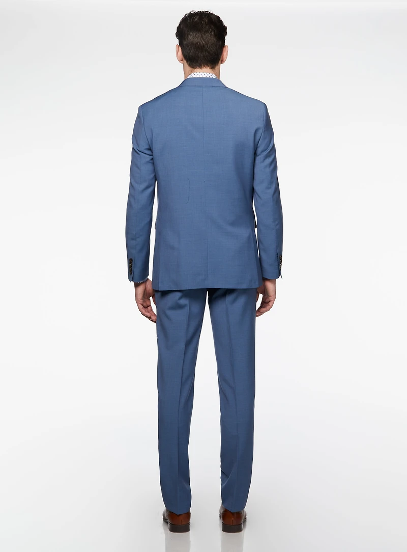 Turquoise Crosshatched Suit