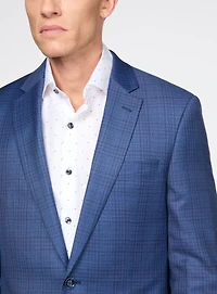 Royal Blue Checked Suit