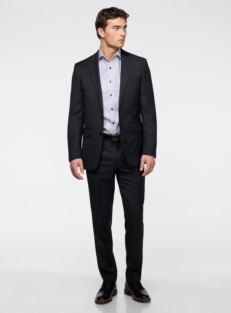 Complet noir texturé