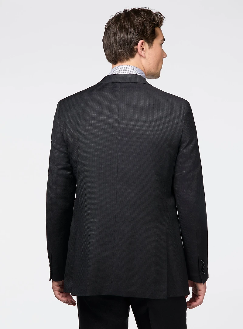 Complet noir texturé