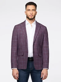 Mauve Plaid Sport Jacket