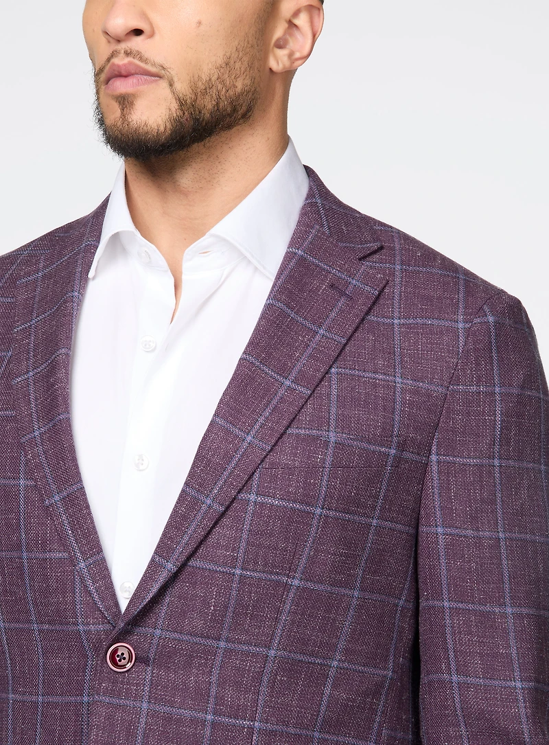Mauve Plaid Sport Jacket