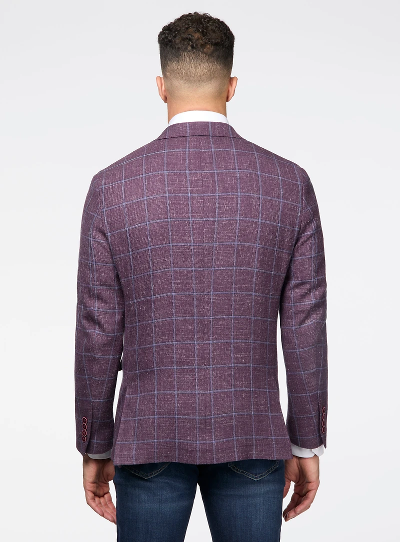 Mauve Plaid Sport Jacket