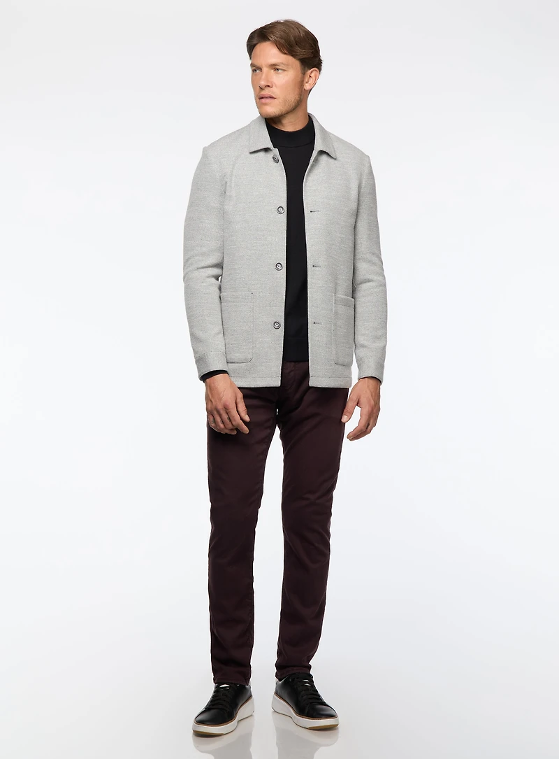 Veston surchemise gris extensible