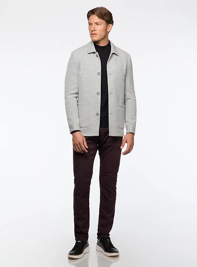 Veston surchemise gris extensible
