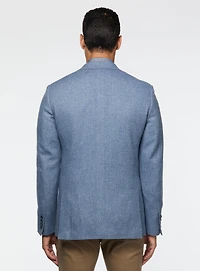 Veston en tricot bleu