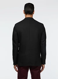 Veston noir texturé