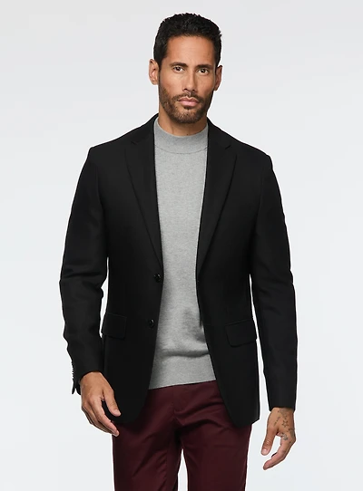 Textured Black Sport Jacket