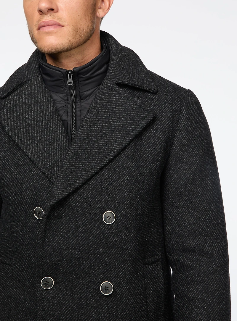 Manteau habillé à double boutonnage