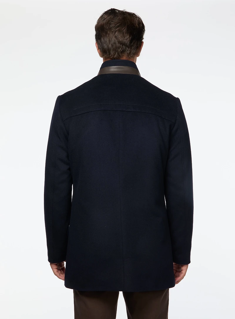 Solid Wool Overcoat