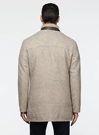 Pardessus en tricot beige
