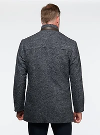 Pardessus en tricot marine