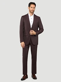 Burgundy Micro-Textured Suit