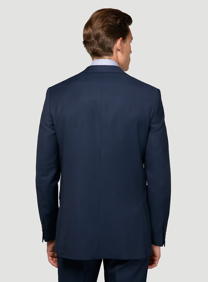 Plaid Navy Suit
