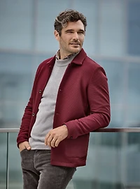 Veston-surchemise bourgogne