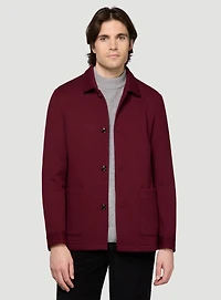 Burgundy Overshirt Sport Jacket