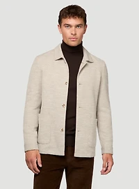 Veston-surchemise beige