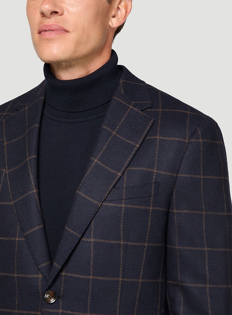 Brown Plaid Sport Jacket