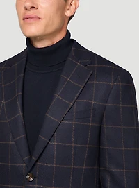 Brown Plaid Sport Jacket
