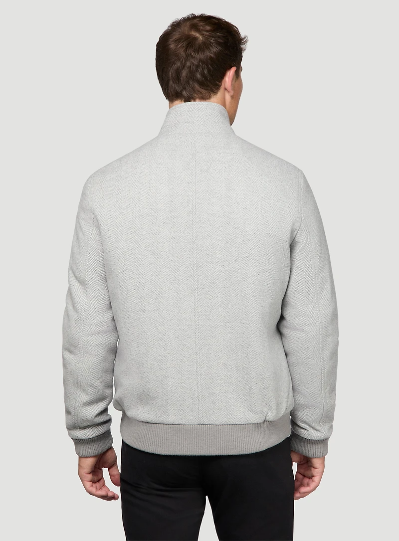 Grey Herringbone Jacket