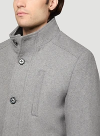 Solid Wool Coat