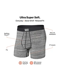 Heathered Grey Print Boxer Underwear