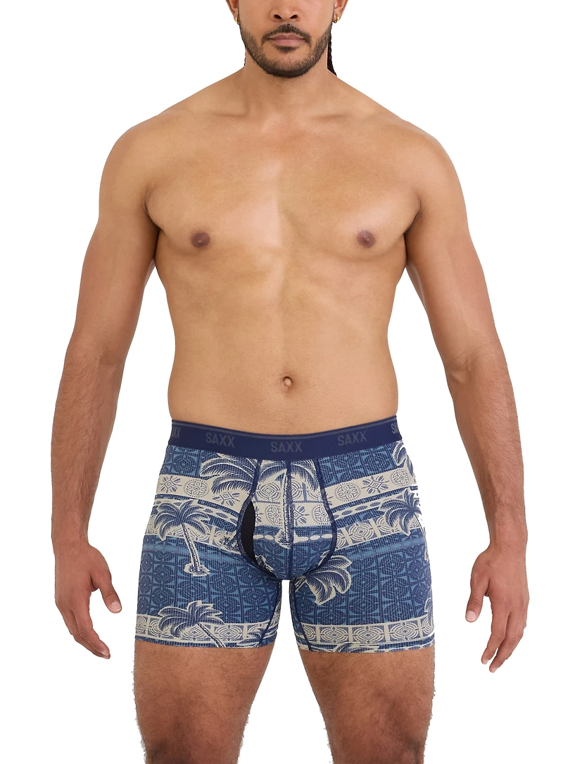 'Palm Geo' Print Boxer Underwear