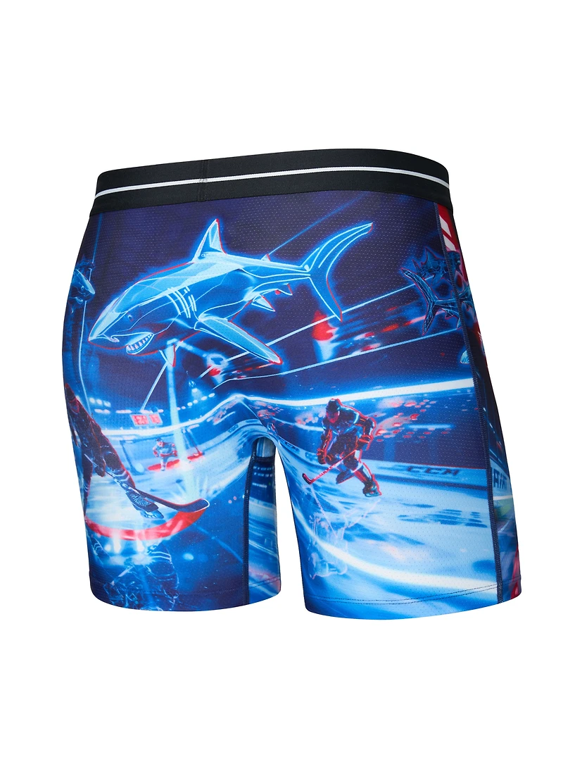 'Sharks vs Bros' Print Boxer Underwear