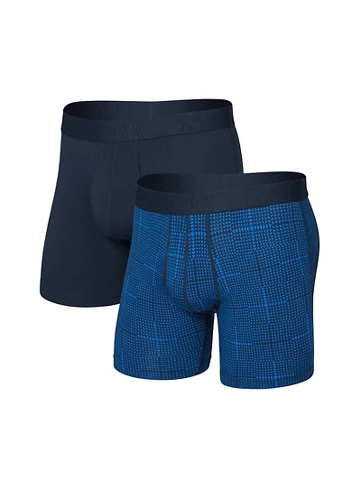 Duo sous-vêtement boxeur imprimé écossais