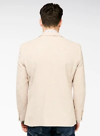 Textured Beige Sport Jacket