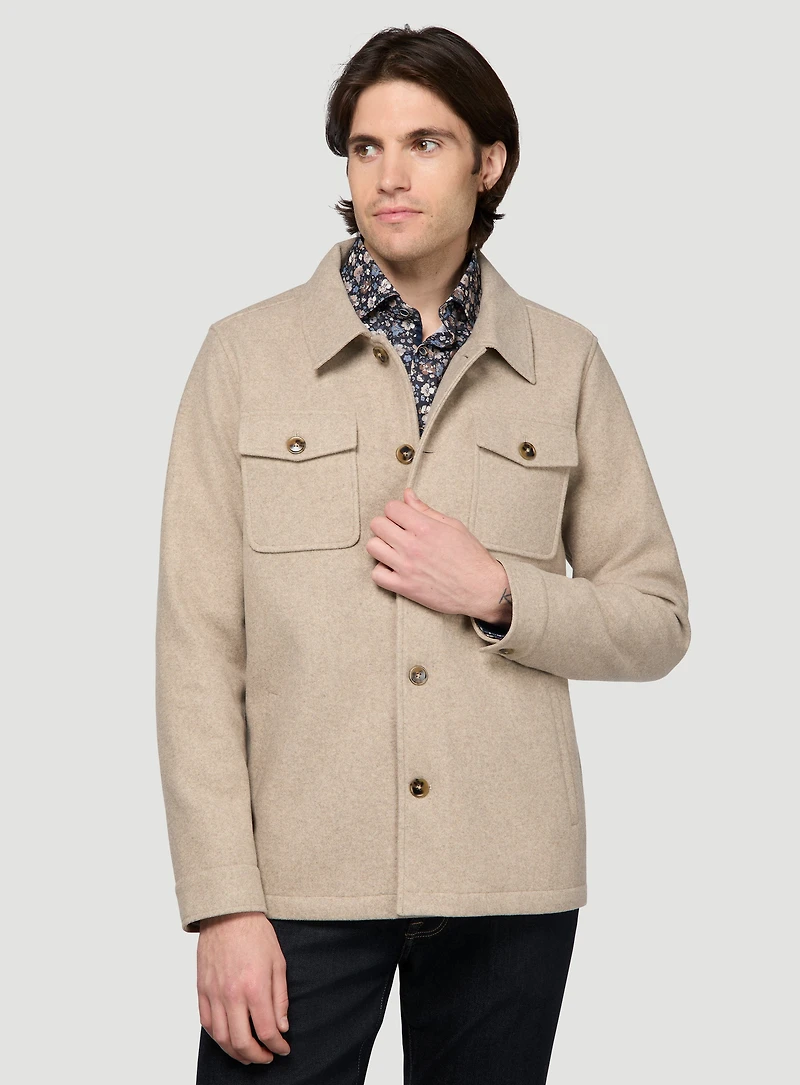 Overshirt with Patch Pockets