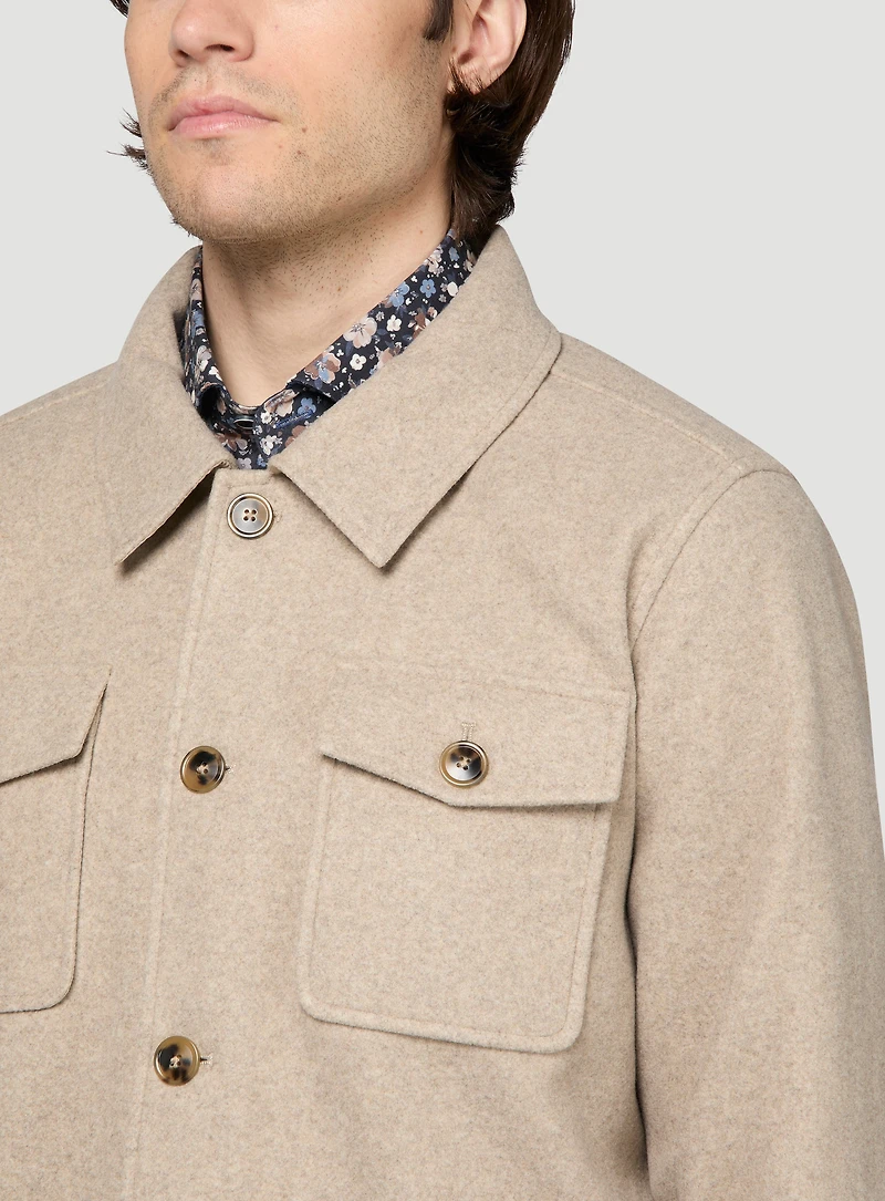 Overshirt with Patch Pockets