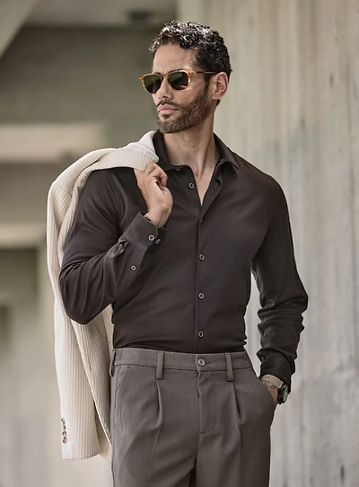 Diagonal Print Shirt