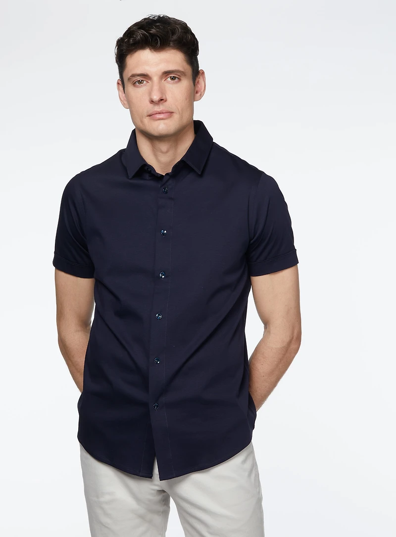 Chemise manches courtes en jersey
