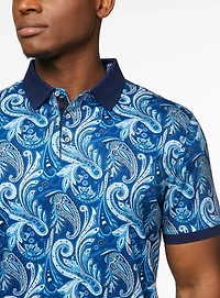 Paisley Blue Polo