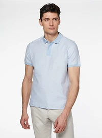 Textured Knit Polo